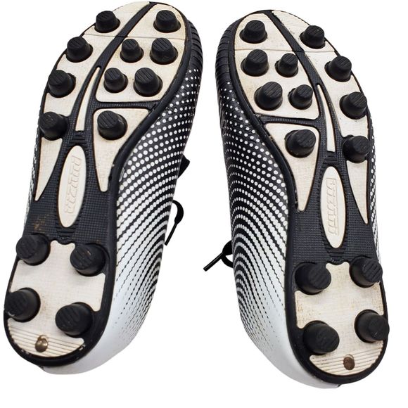 Vizari Junior Kids Size 2 Youth Stealth FG Black & White Soccer Cleats Football - Picture 3 of 10